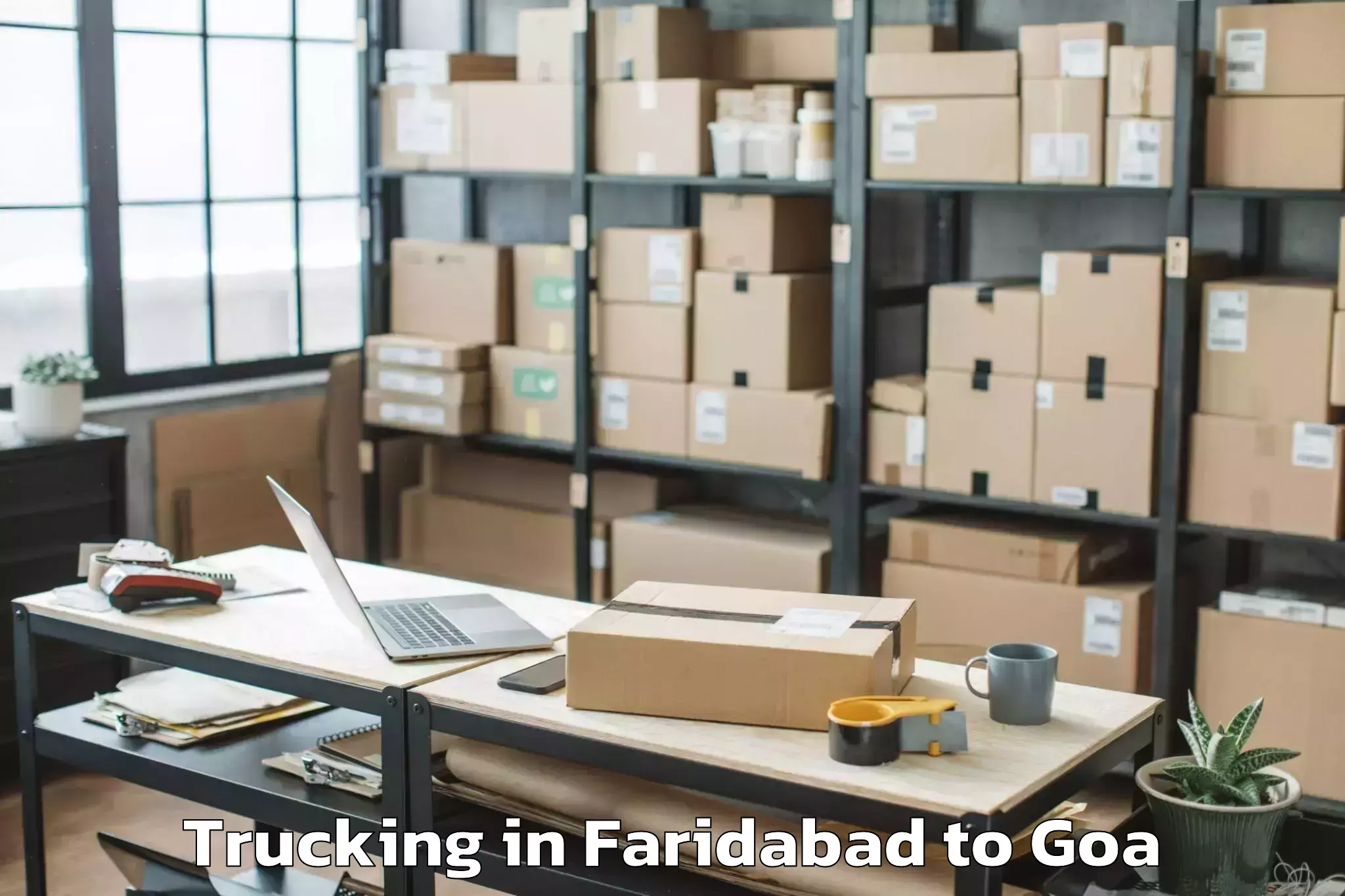 Trusted Faridabad to Bandora Trucking